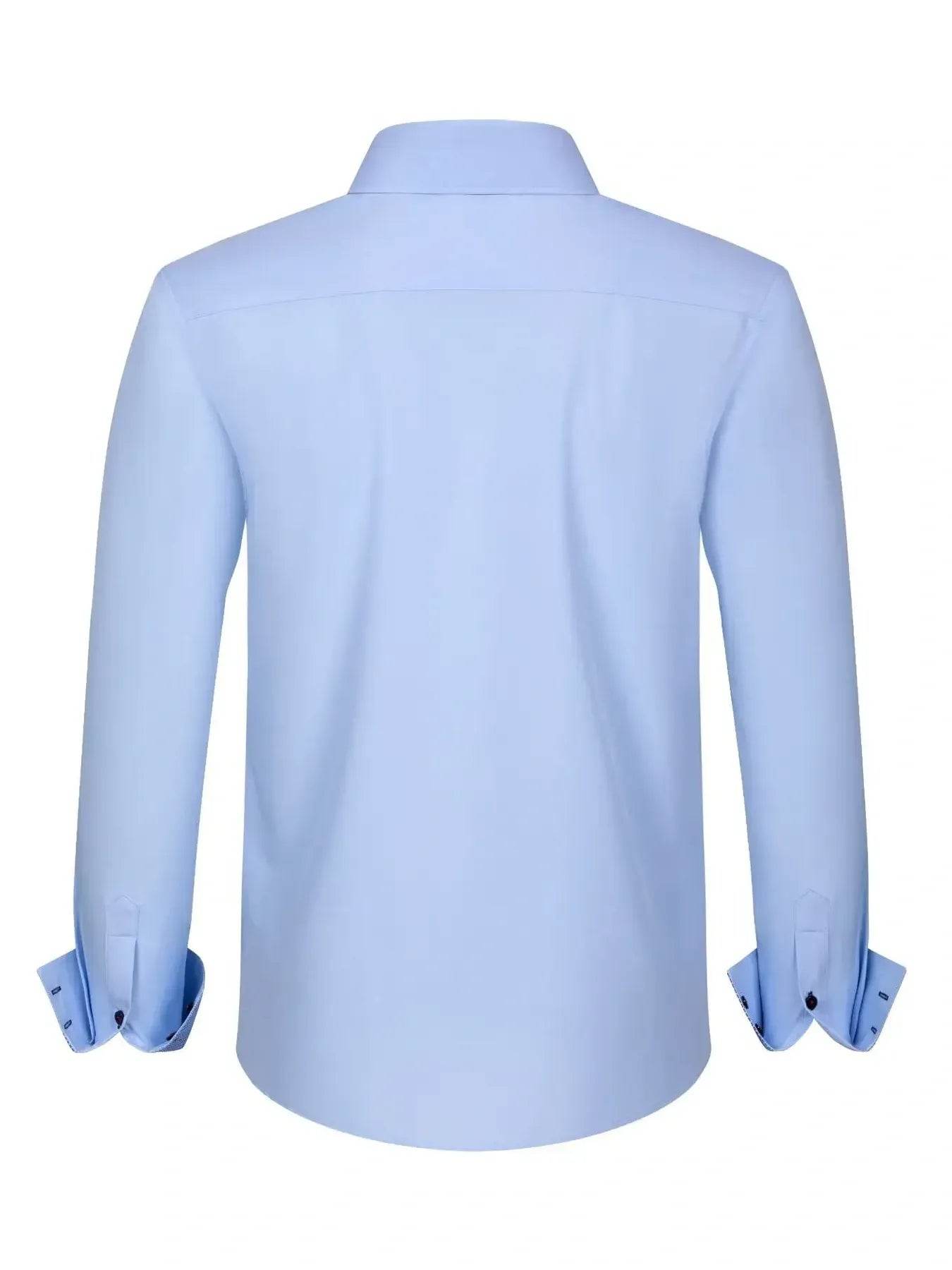 Men's Full Size Button-Down Casual Shirt with Contrast Cuffs Plus Size - Ultim8 Designs 4 U
