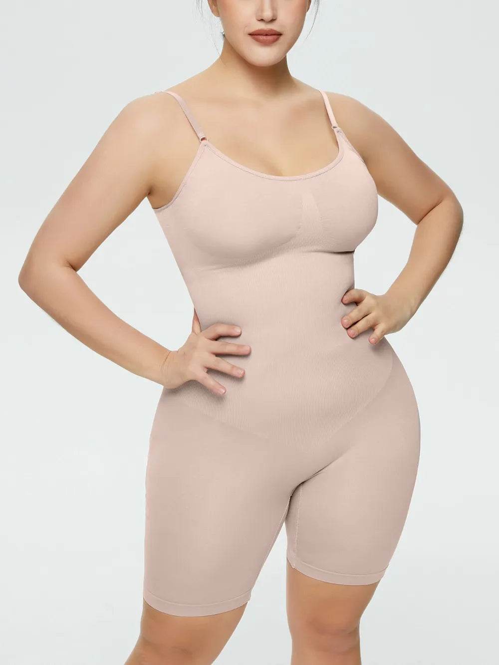 Full Size Spaghetti Strap Shaping Romper - Ultim8 Designs 4 U