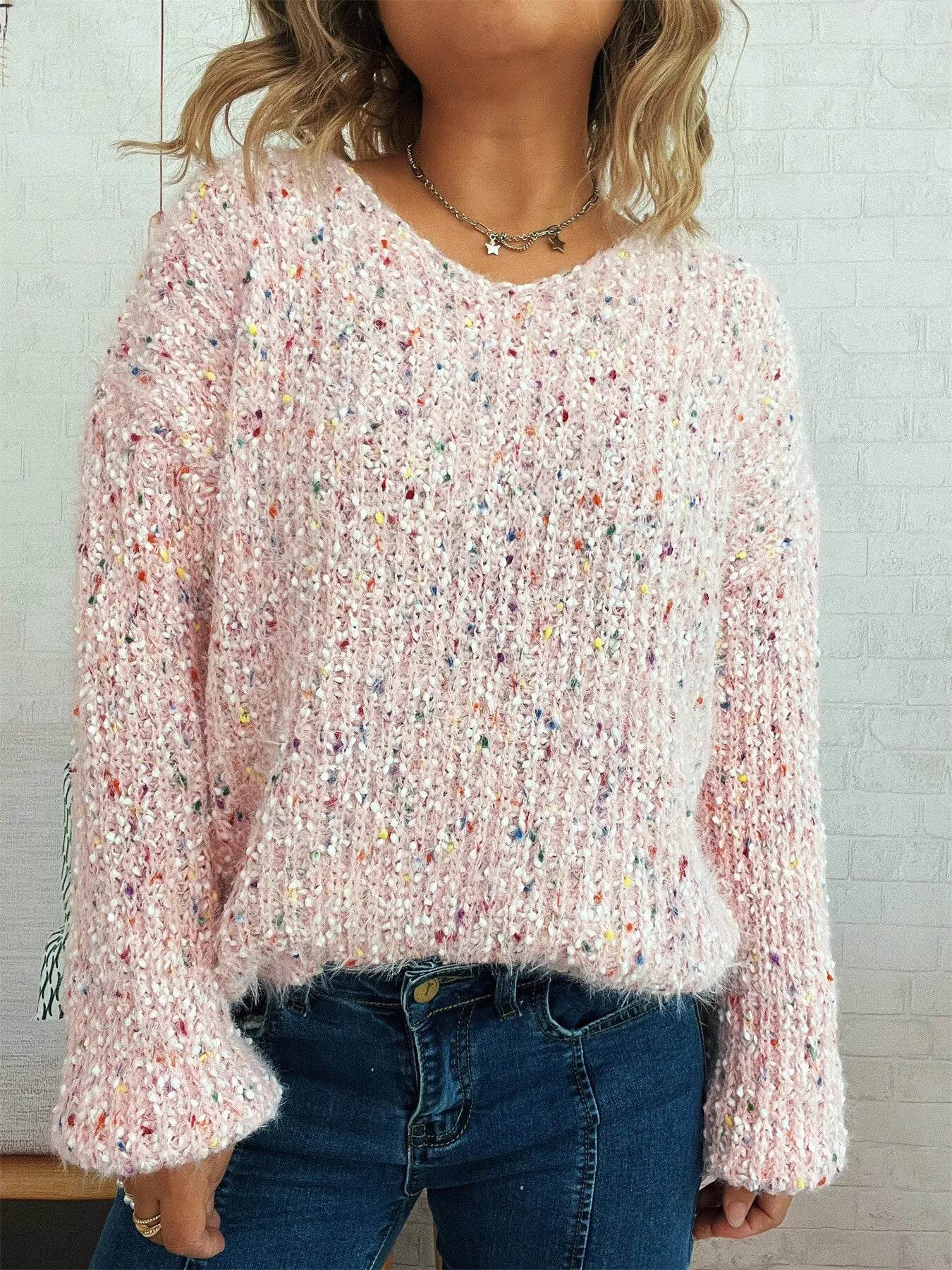 Colorful Long Sleeve Sweater - Ultim8 Designs 4 U