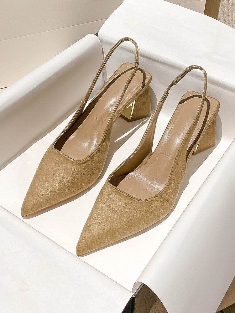 Pointed-toe Skinny Suede High Heel Pumps - Ultim8 Designs 4 U