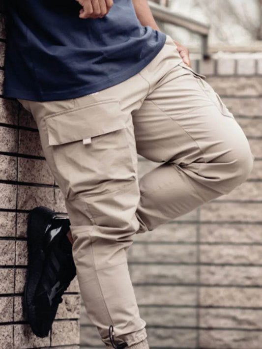 Men's Plus Size Drawstring Pants with Cargo Pockets - Ultim8 Designs 4 U