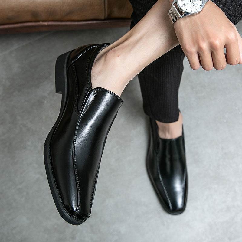 Men's Shoes Patent Leather Casual Pointed Leather Shoes Studio Set Leather - Ultim8 Designs 4 U
