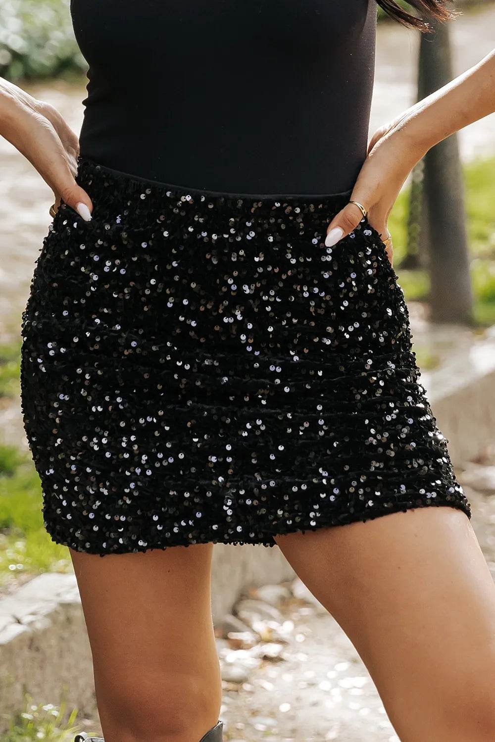 Sequin Mini Skirt - Ultim8 Designs 4 U