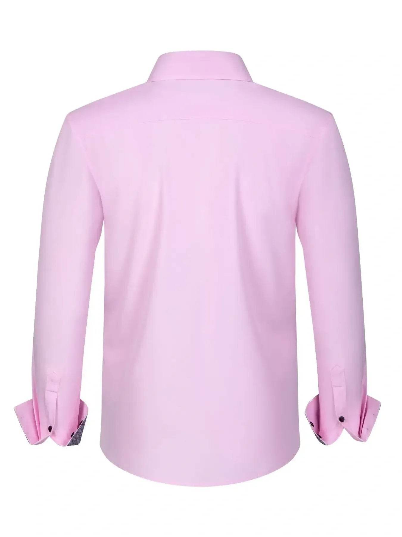 Men's Full Size Button-Down Casual Shirt with Contrast Cuffs Plus Size - Ultim8 Designs 4 U