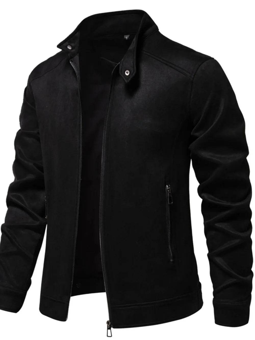 Men's Zip Up Long Sleeve Biker Jacket - Ultim8 Designs 4 U