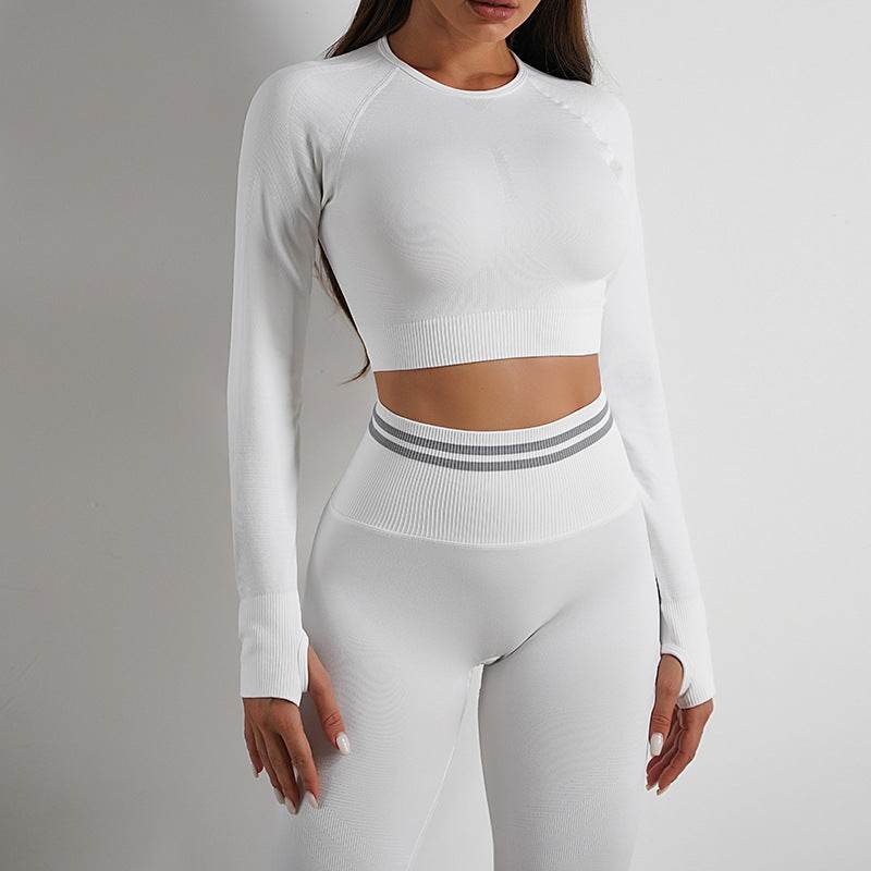 Seamless Yoga Pants Sports Gym Fitness Leggings Or Long Sleeve Tops Outfits Butt Lifting Slim Workout Sportswear Clothing - Ultim8 Designs 4 U