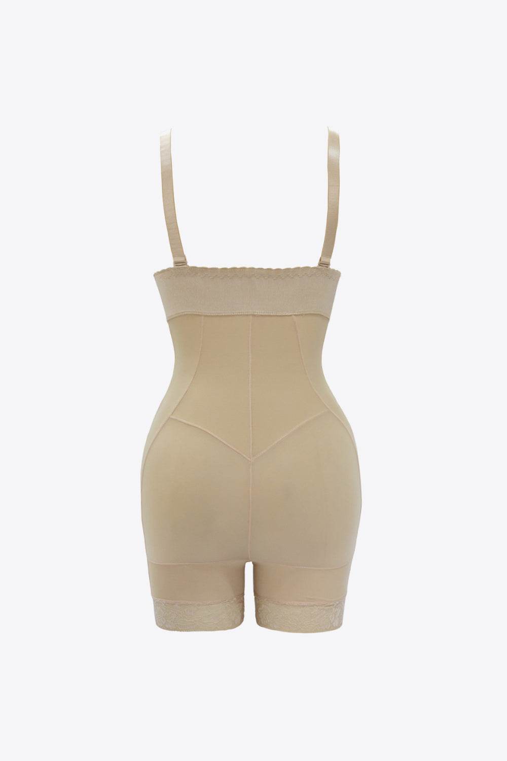 Full Size Zip Up Under-Bust Shaping Bodysuit - Ultim8 Designs 4 U