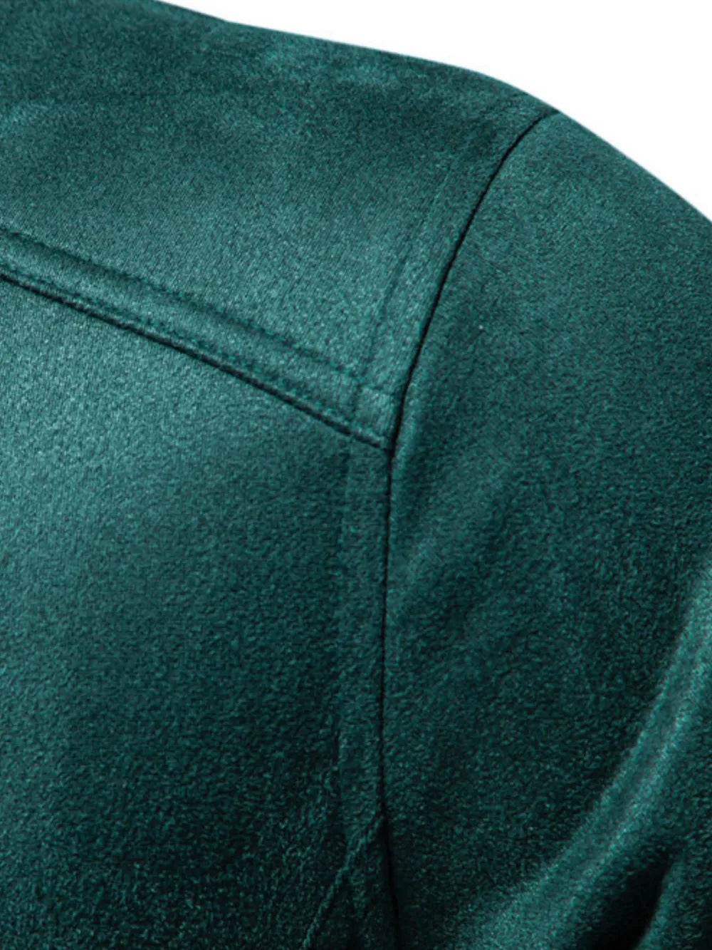 Men's Zip Up Long Sleeve Biker Jacket - Ultim8 Designs 4 U