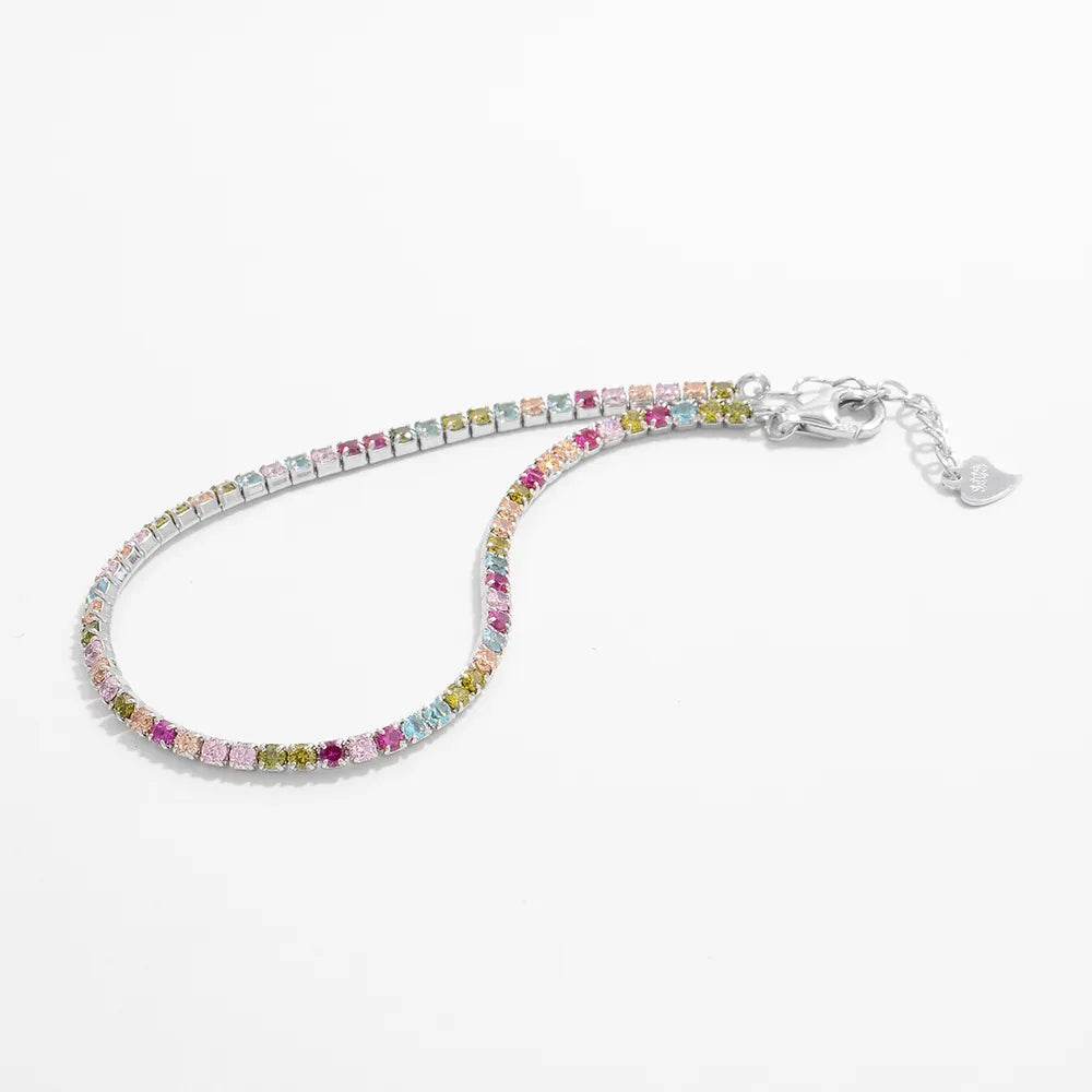 Inlaid Zircon 925 Sterling Silver Bracelet - Ultim8 Designs 4 U