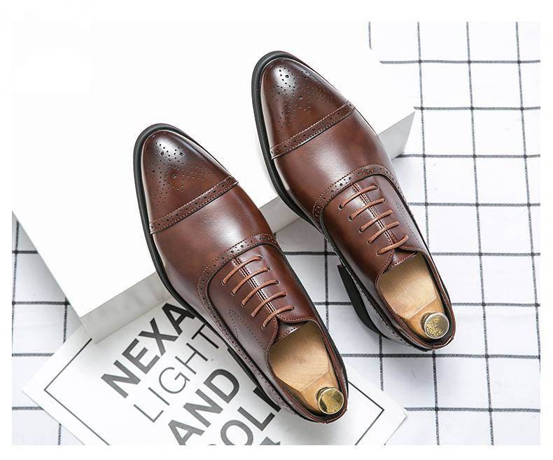 Pointed Leather Shoes - Ultim8 Designs 4 U
