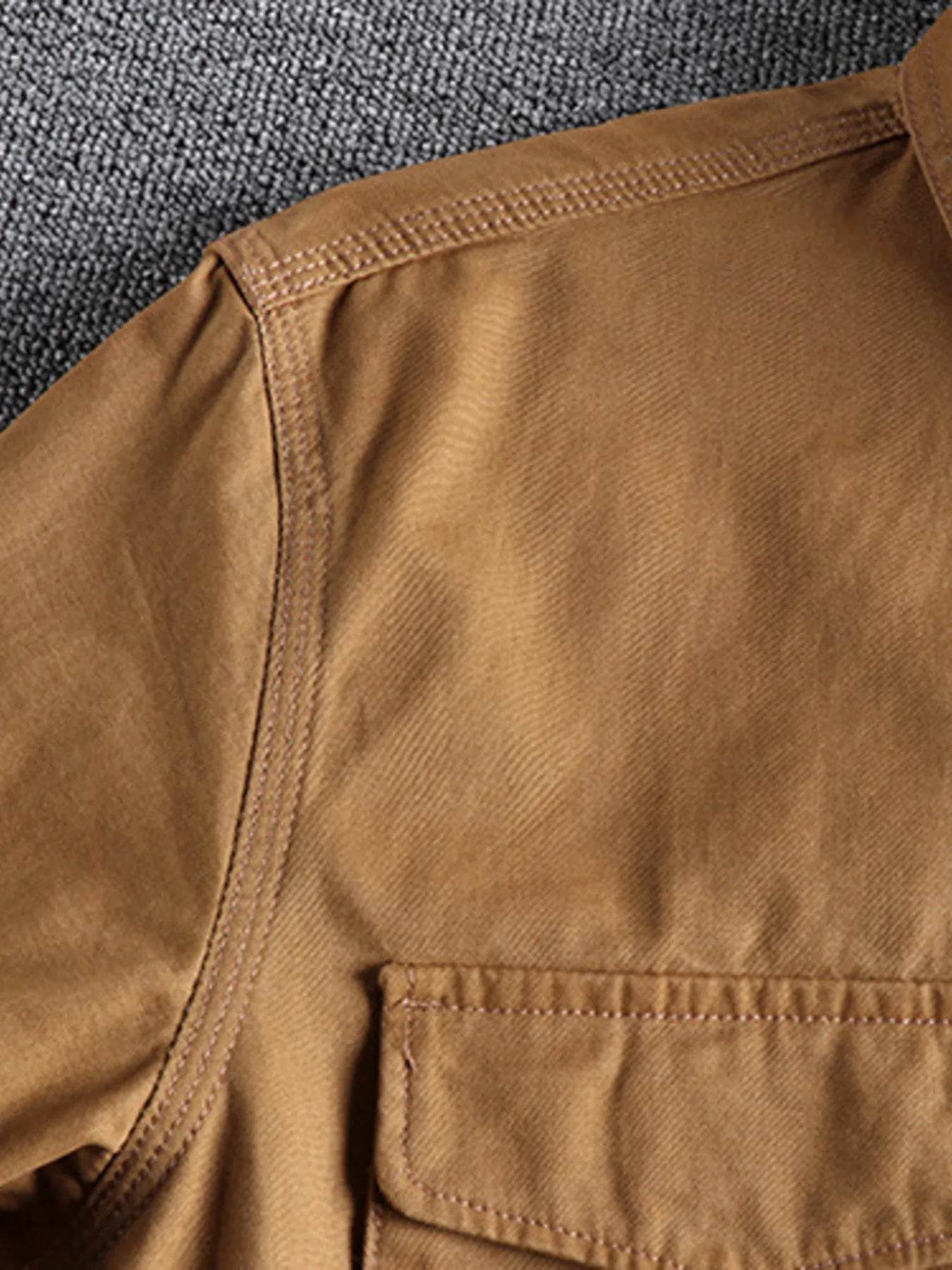 Men's Plus Size Button Up Shirt with Chest Pockets - Ultim8 Designs 4 U