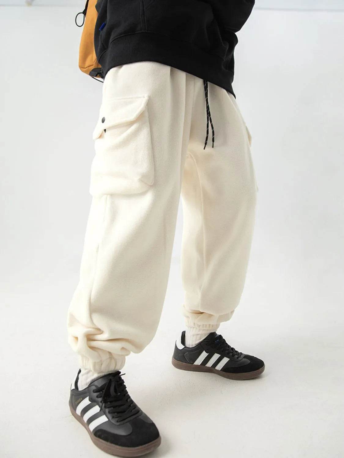 Men's Plus Size Elastic Waist Joggers with Pockets - Ultim8 Designs 4 U