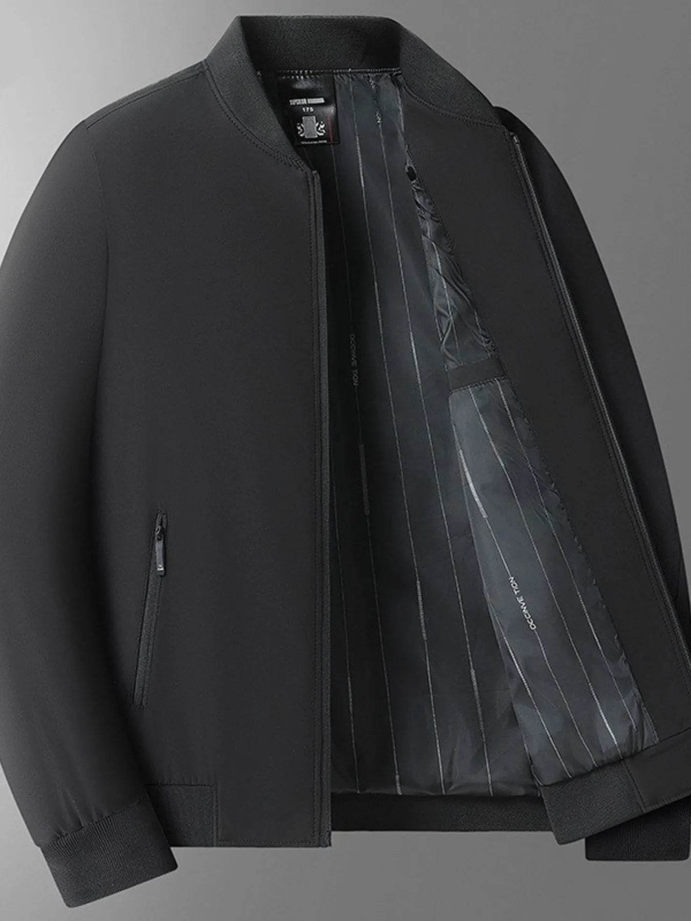 Men's Plus Size Zip Up Long Sleeve Jacket - Ultim8 Designs 4 U
