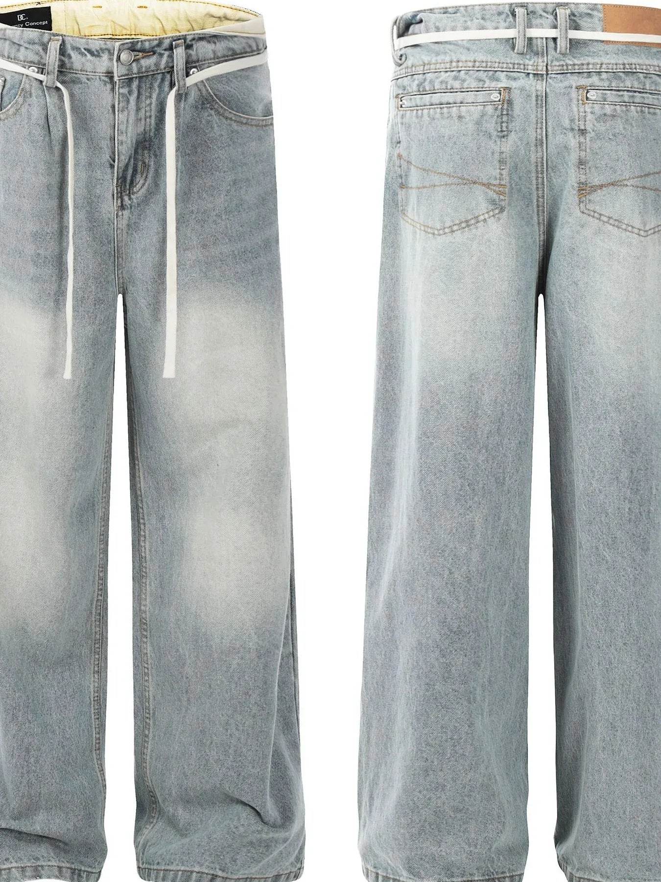 Men's Wash Wide Leg Jeans - Ultim8 Designs 4 U