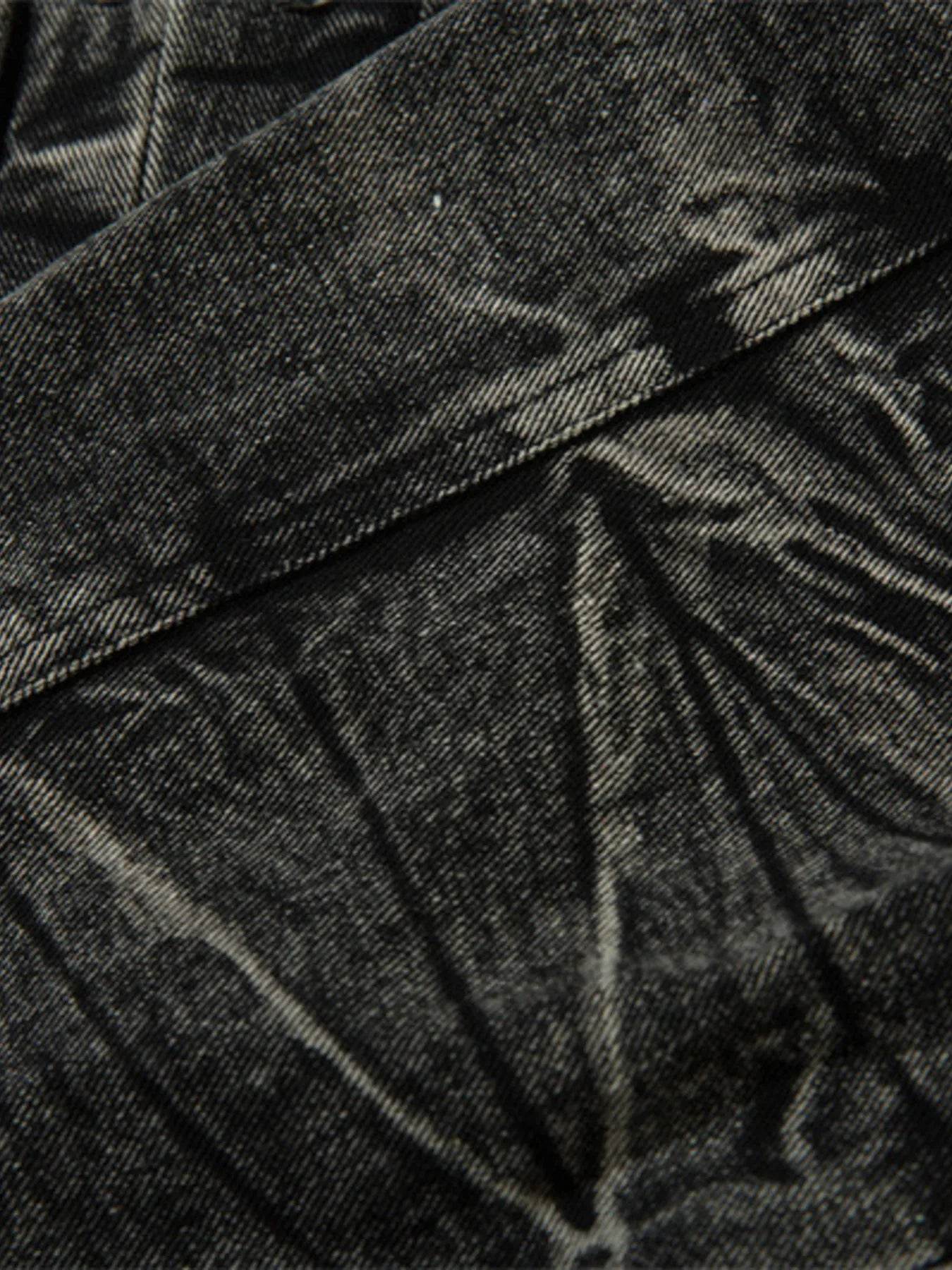 Men's Washed Button Up Denim Jacket - Ultim8 Designs 4 U