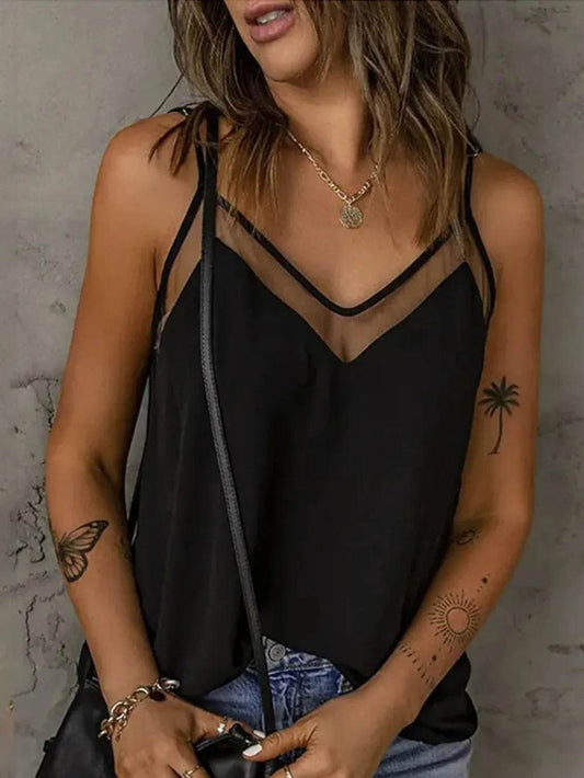 Full Size V-Neck Spaghetti Strap Cami - Ultim8 Designs 4 U