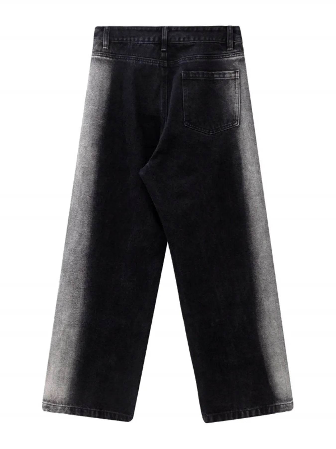 Men's Contrast Wide Leg Jeans - Ultim8 Designs 4 U