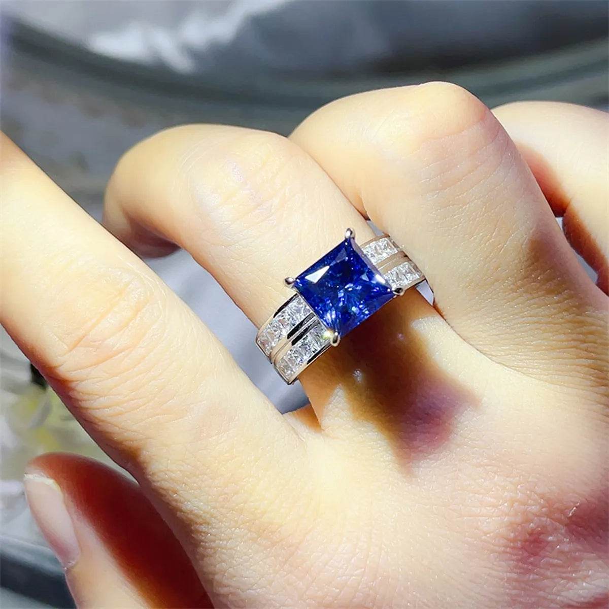 3 Carat Moissanite 925 Sterling Silver Ring - Ultim8 Designs 4 U