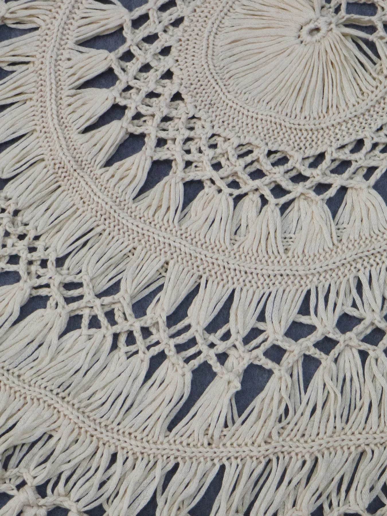 Crochet Fringe Beach Cover Up - Ultim8 Designs 4 U
