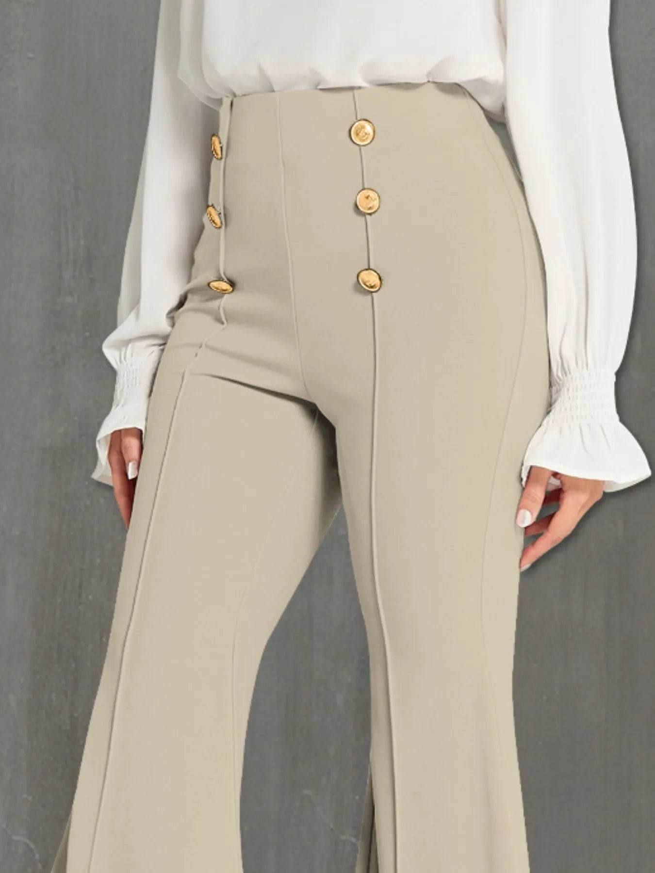 High Waisted Flare Pants - Ultim8 Designs 4 U
