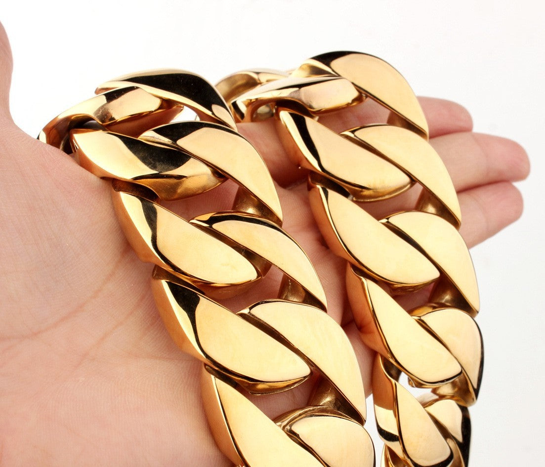 Jewelry - Necklaces - Men's Titanium Steel Vacuum Plating Casting