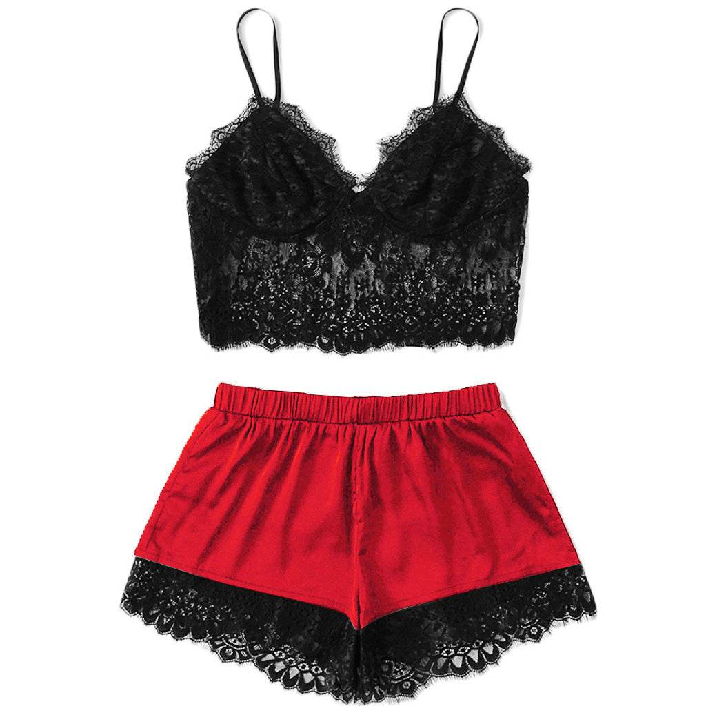 Sexy lingerie sexy women's split lace lingerie sexy suit - Ultim8 Designs 4 U