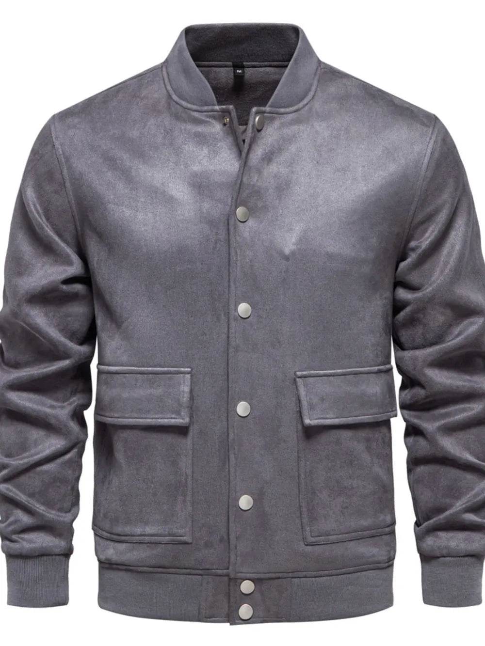 Men's Baseball Collar Snap Down Jacket - Ultim8 Designs 4 U