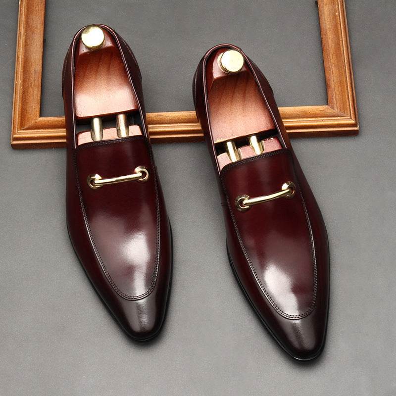 Casual Leather Shoes Men's Pointed Toe Leather Gloves Shoes - Ultim8 Designs 4 U