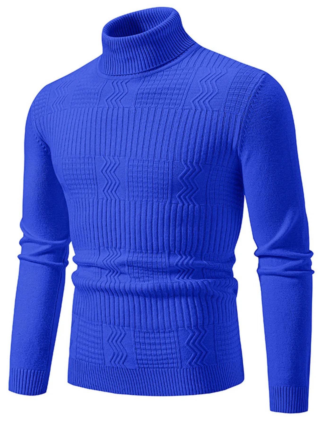 Men's Turtleneck Long Sleeve Sweater - Ultim8 Designs 4 U