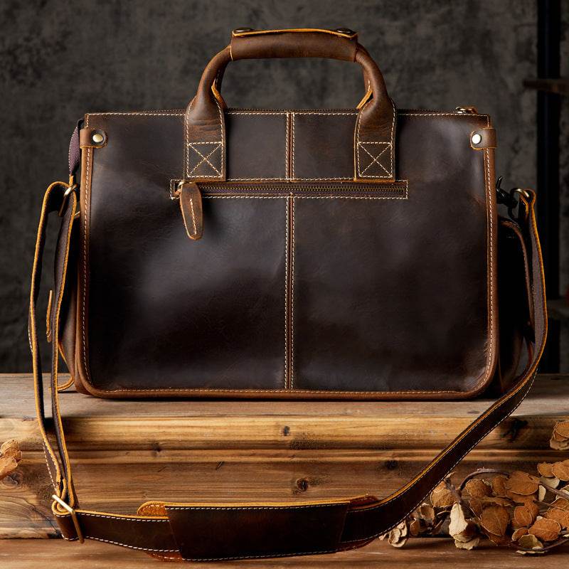 Men's Fashion Personality Leather Postman Handbag - Ultim8 Designs 4 U