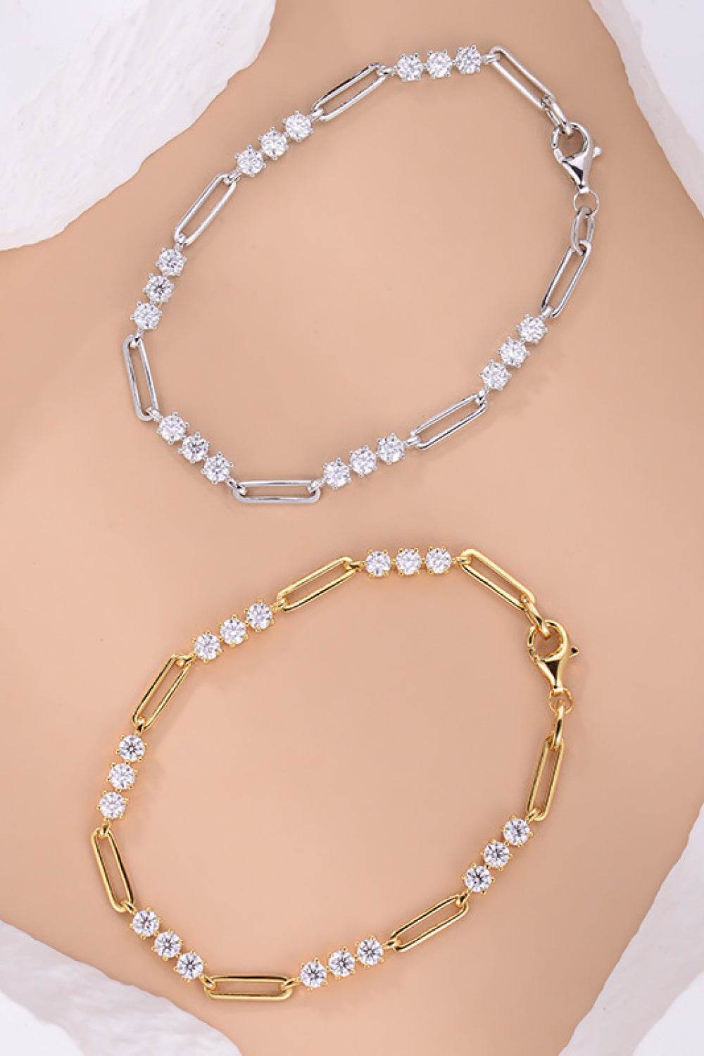 1.8 Carat Moissanite 925 Sterling Silver Bracelet - Ultim8 Designs 4 U