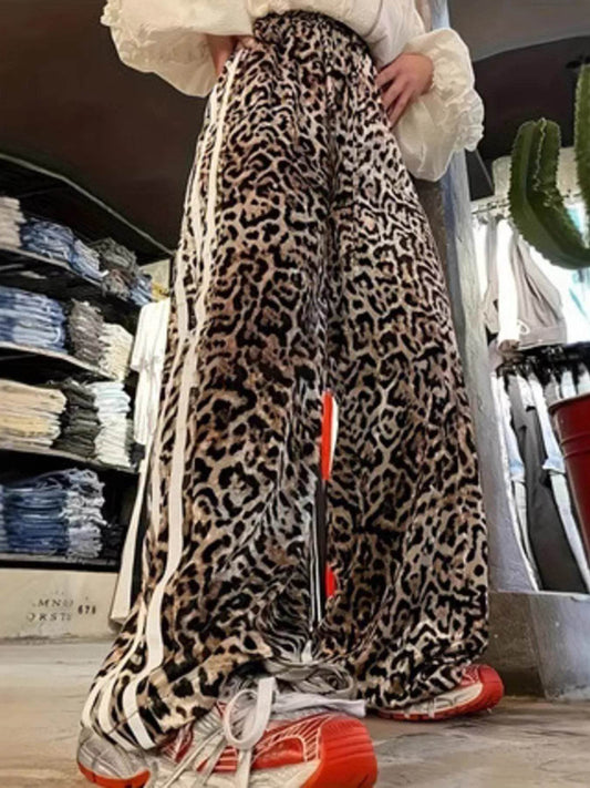 Leopard Wide Leg Pants - Ultim8 Designs 4 U
