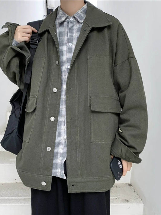 Men's Button Up Drop Shoulder Denim Jacket - Ultim8 Designs 4 U
