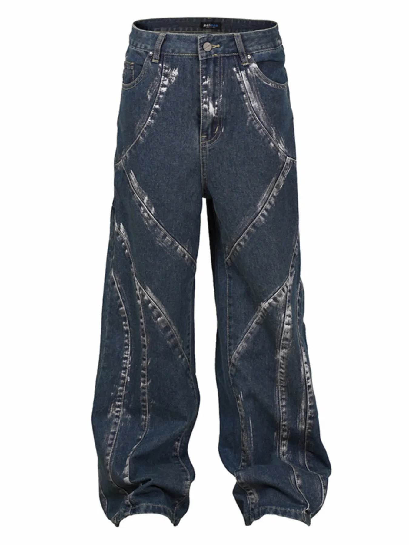 Men's Wash Wide Leg Jeans - Ultim8 Designs 4 U