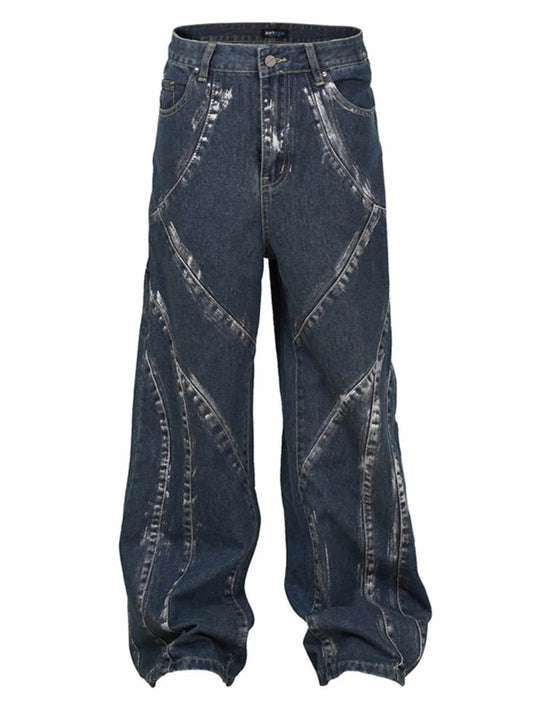 Men's Wash Wide Leg Jeans - Ultim8 Designs 4 U