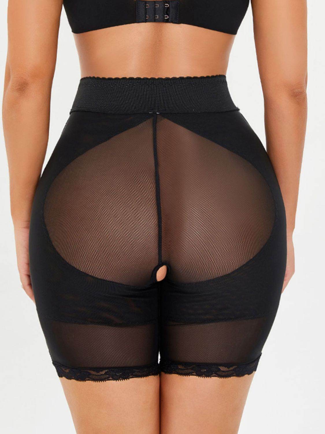 Full Size High-Waisted Lace Trim Shaping Shorts - Ultim8 Designs 4 U