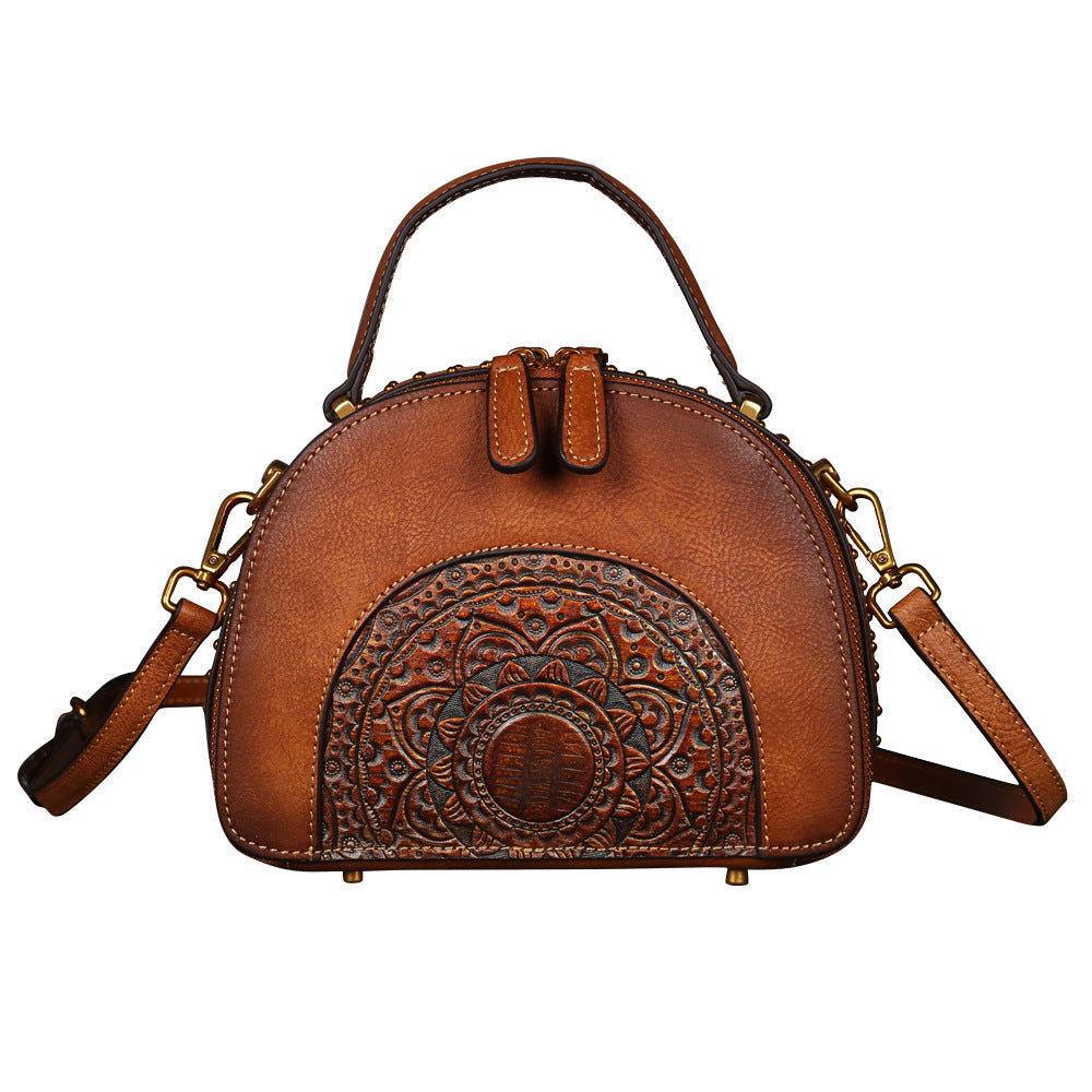 Handbags - Shoulder Bags - Vintage Leather Multi-Functional Suede Cowhide