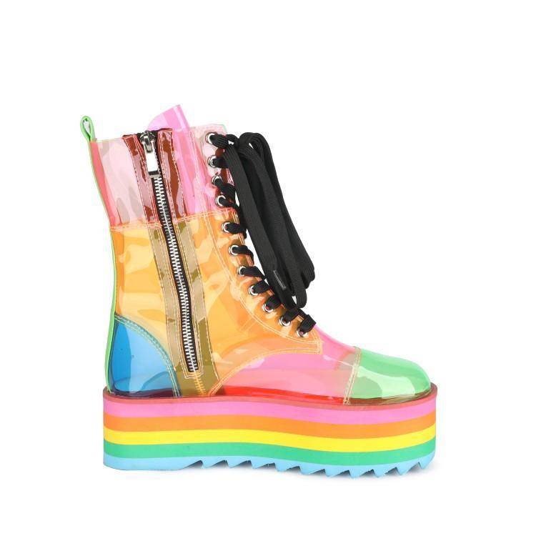 Women's Fashion Shoes With Transparent TPU Leather Stitching - Ultim8 Designs 4 U