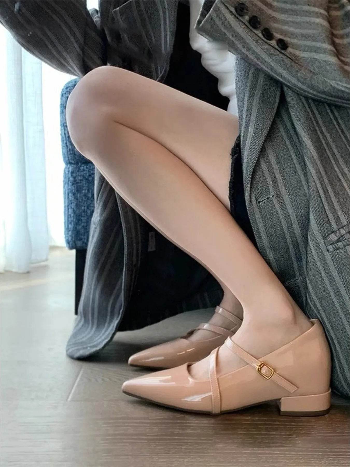 Point Toe Block Heels Pumps - Ultim8 Designs 4 U
