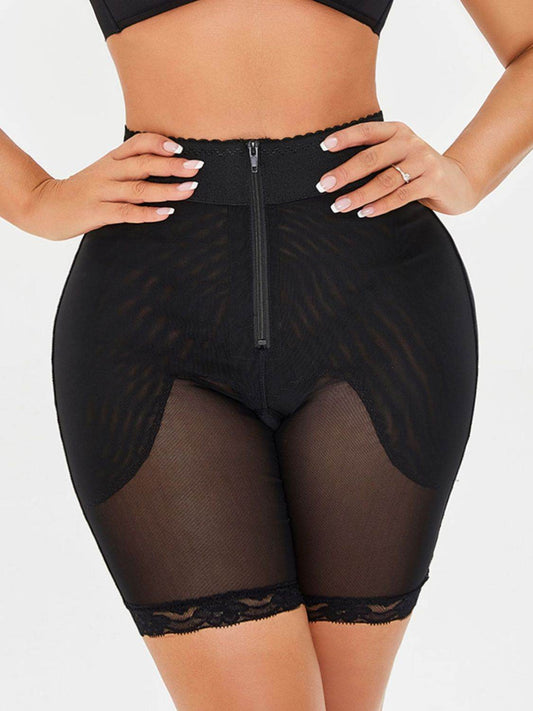 Full Size High-Waisted Lace Trim Shaping Shorts - Ultim8 Designs 4 U