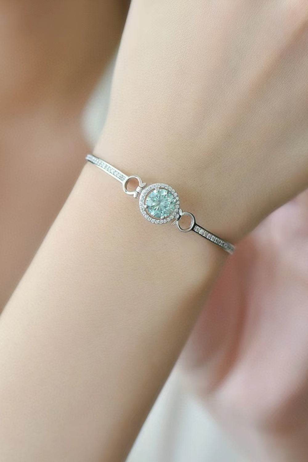 2 Carat Moissanite Platinum-Plated Bracelet - Ultim8 Designs 4 U