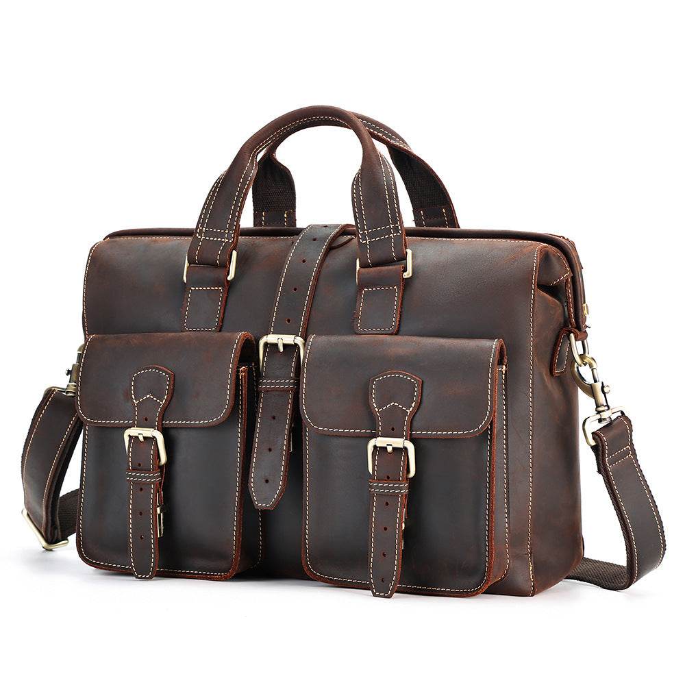 New Genuine Leather Business Bag Handbag - Ultim8 Designs 4 U