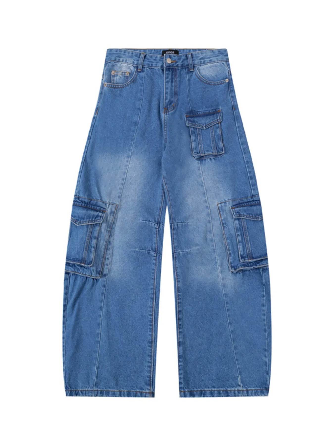 Men's Wide Leg Cargo Jeans - Ultim8 Designs 4 U