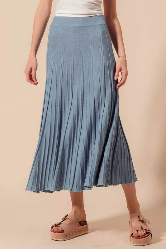 SO ME A Line Knitted Sweater Midi Length Skirt - Ultim8 Designs 4 U
