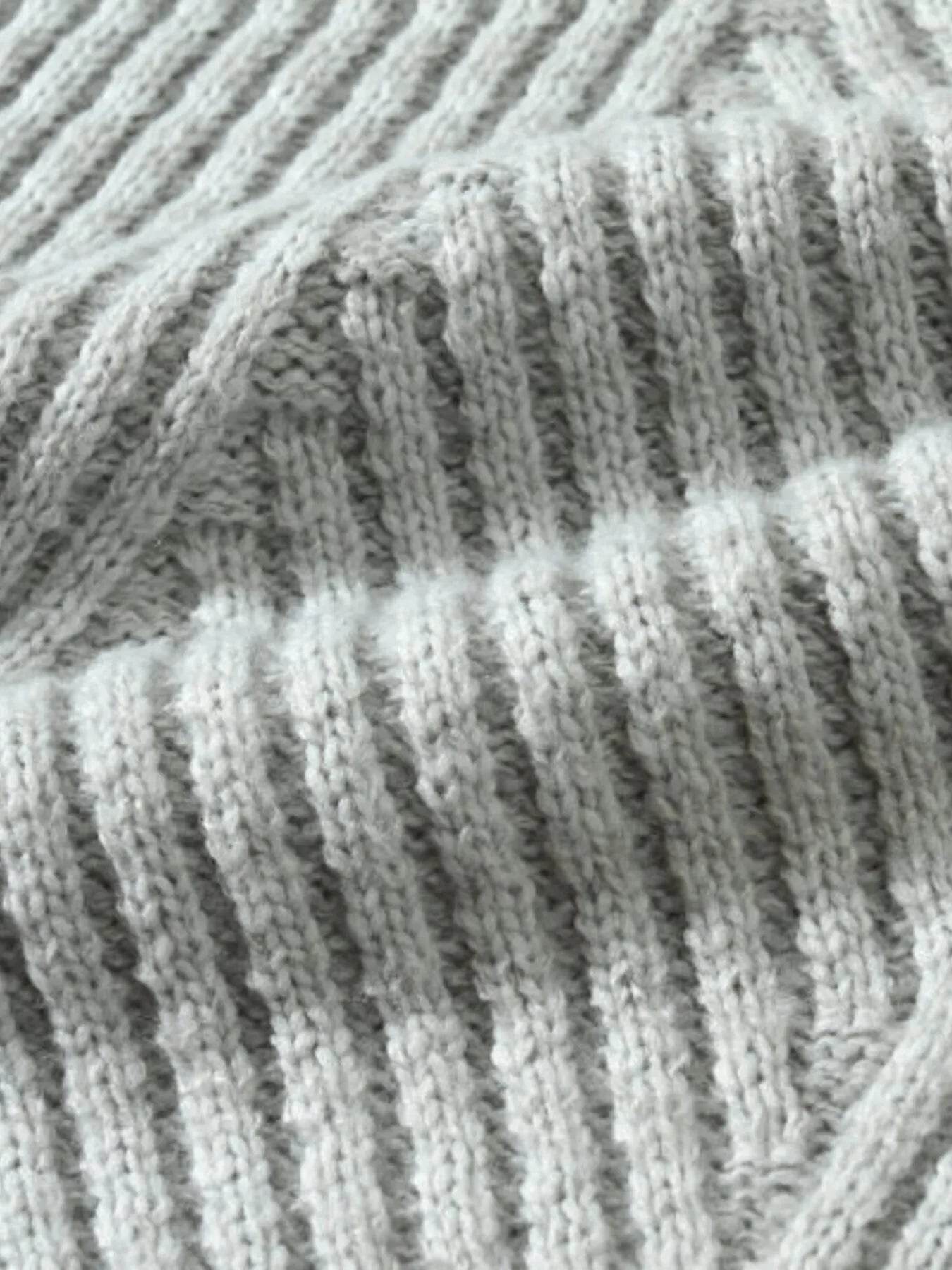 Men's Plus Size Ribbed Turtleneck Long Sleeve Sweater - Ultim8 Designs 4 U