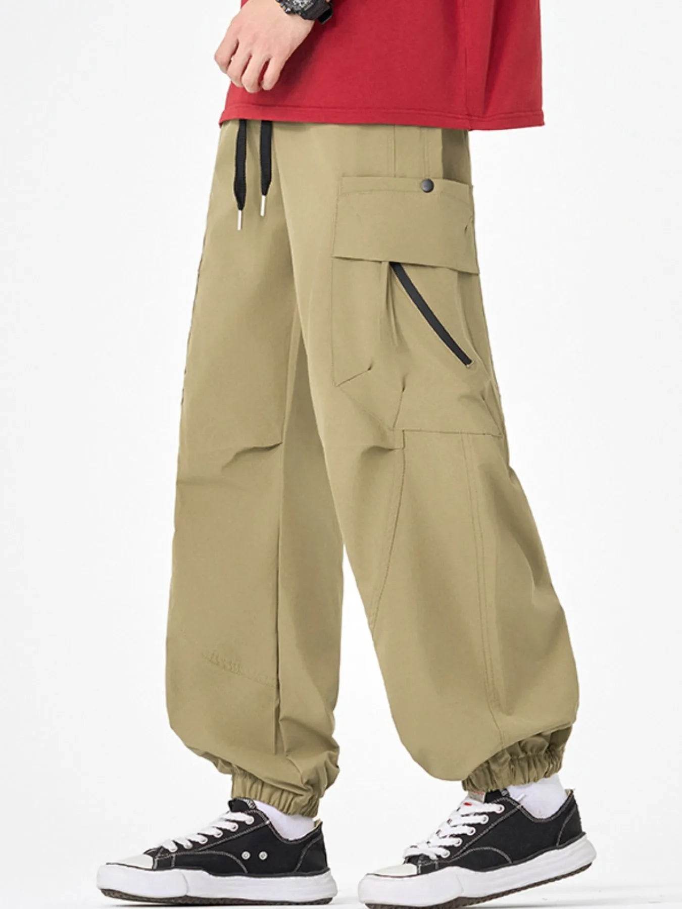 Men's Plus Size Casual Cargo Pants with Multiple Pockets - Ultim8 Designs 4 U