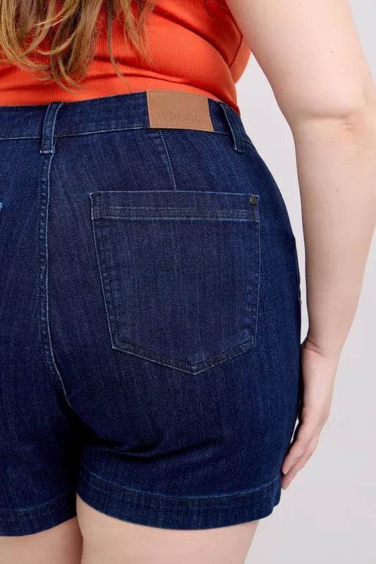 Judy Blue Plus Size High Waist Denim Shorts - Ultim8 Designs 4 U