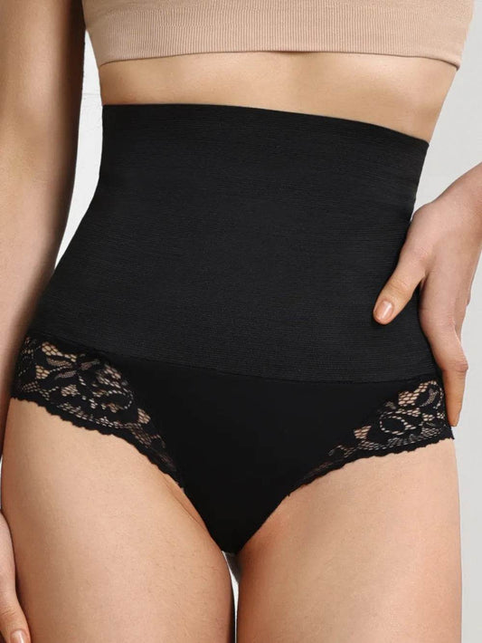 Lace Detail High Waist Shaping Panty - Ultim8 Designs 4 U