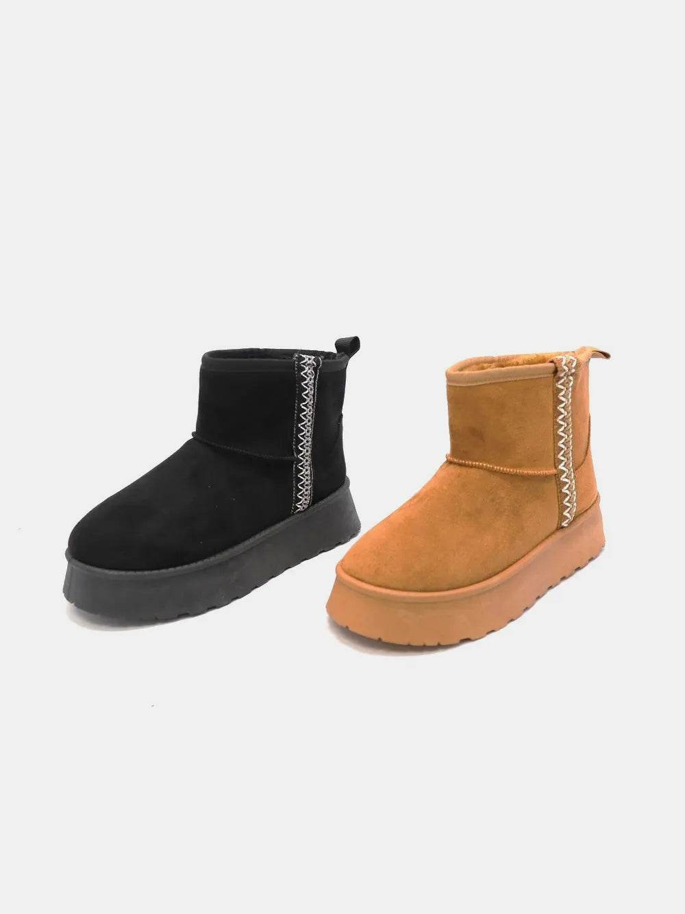 WILD DIVA Round Toe Platform Boots - Ultim8 Designs 4 U
