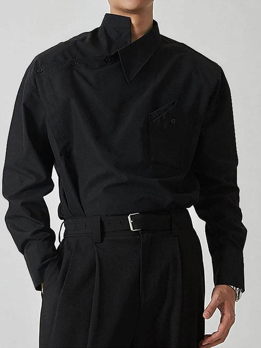 Men's Asymmetrical Long Sleeve Shirt - Ultim8 Designs 4 U